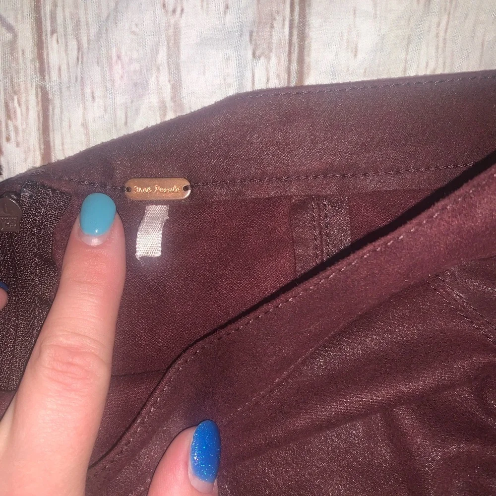 Free People, Rumi purple ruched mini skirt Xs/S